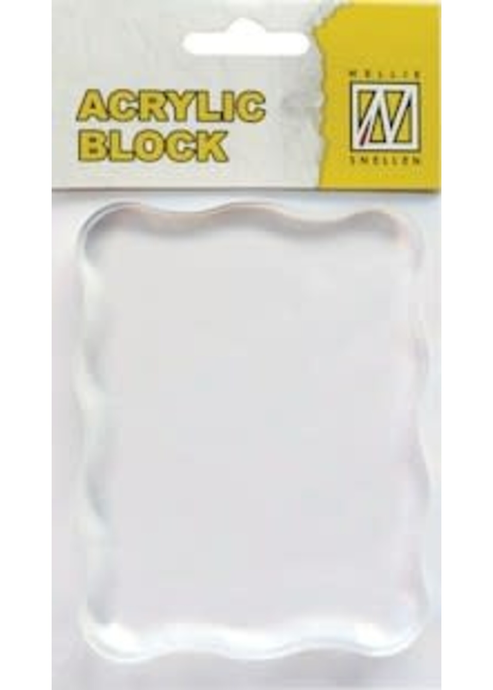 Acryl stempelbloc 70 x 90 mm
