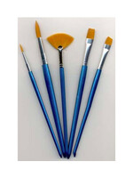 12185-8501 - Artist Brush Set, fan, round, angular, flat