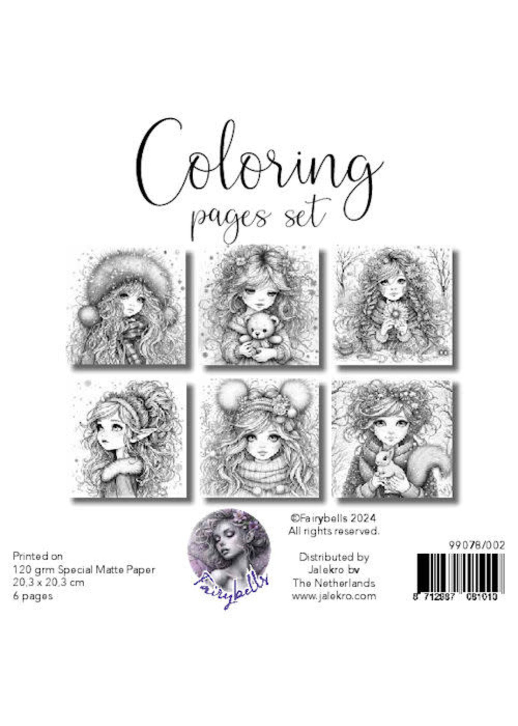 Fairybells Coloring Pages Set 2