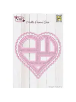 Nellie's Choice • Multi Functional Die Postal Stamps Heart SKU	MFD168