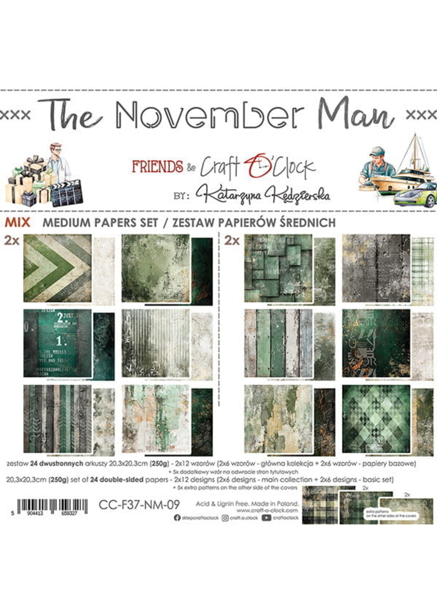THE NOVEMBER MAN -  20,3x20,3cm - MIX
