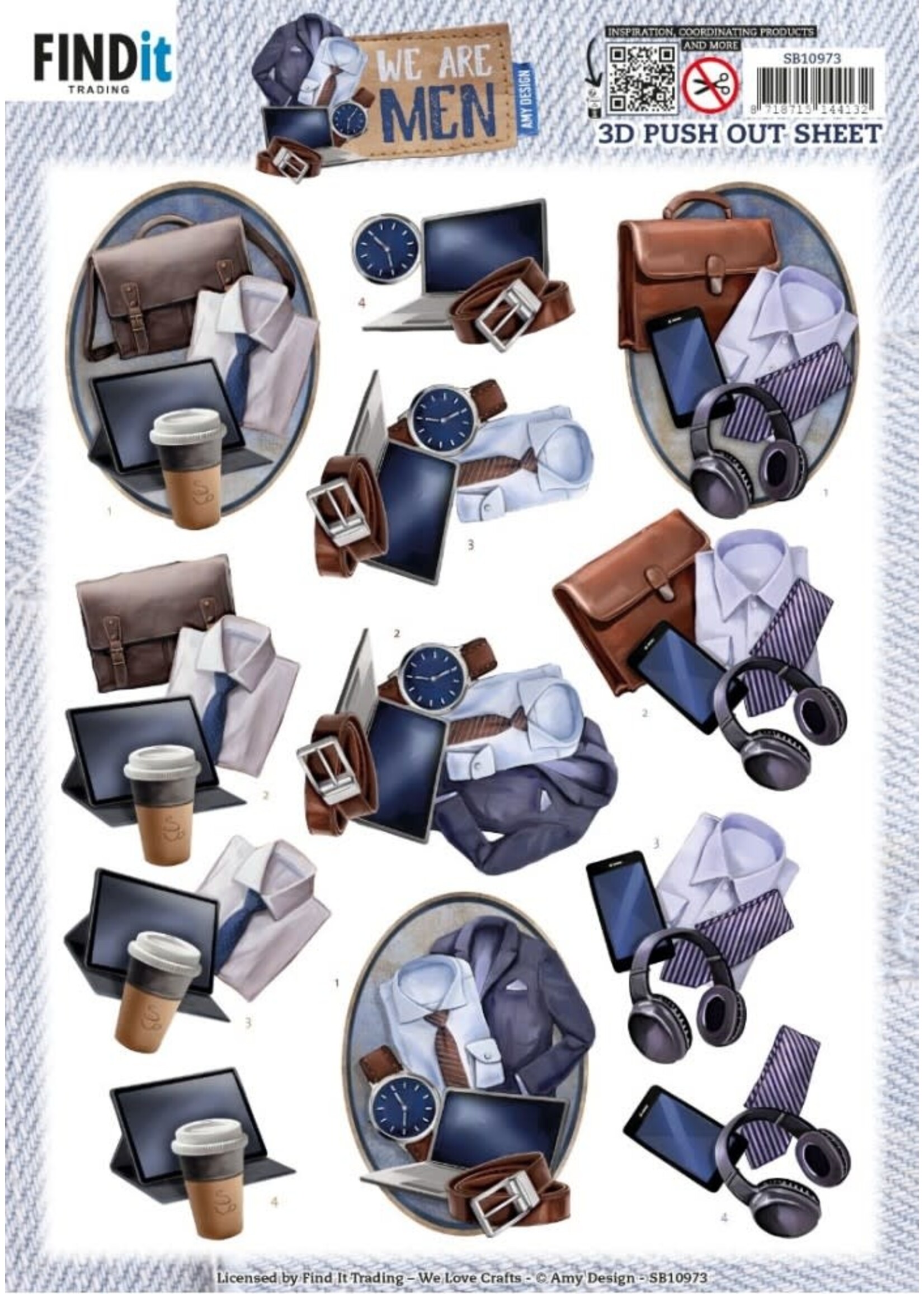 3D Push Out - Amy Design - We Are Men - Office