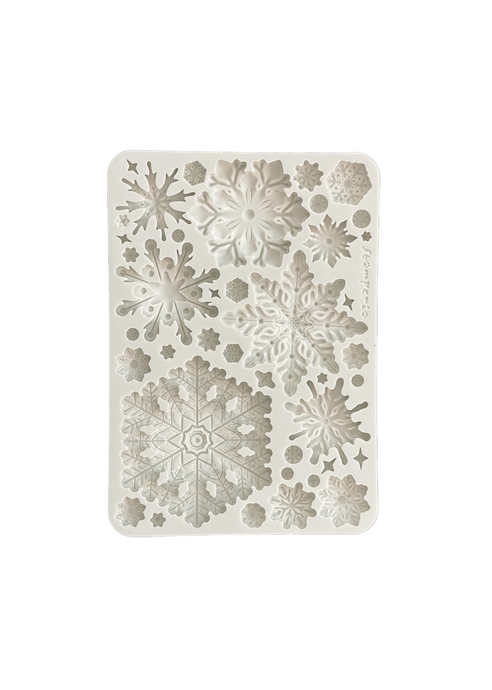 Silicon mold A5 - Create Happiness Dewdrops snowflakes CME Code: KACMA545