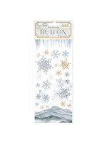 Rub-on cm 10,16x21,6 - Create Happiness Dewdrops snowflakes CME Code: DFLRB128