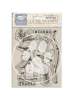 Acrylic stamp cm 14x18 - Create Happiness Dewdrops nest bird CME Code: WTK206
