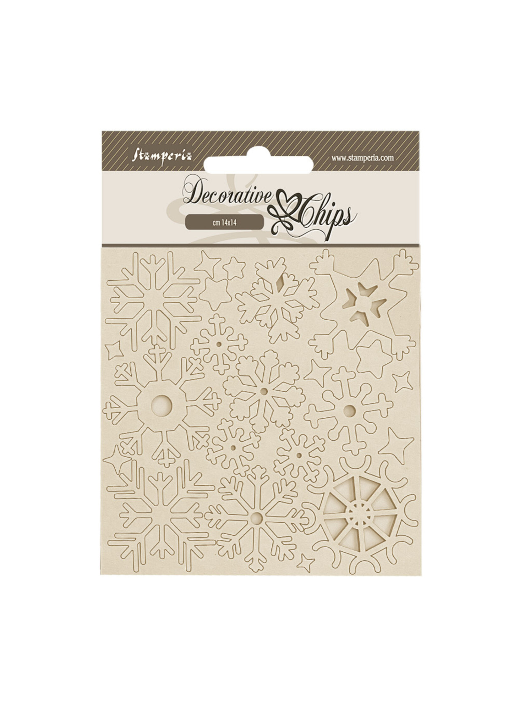 Decoratieve fiches cm 14x14 - Create Happiness Dauwdruppels sneeuwvlokken CME-code: SCB248