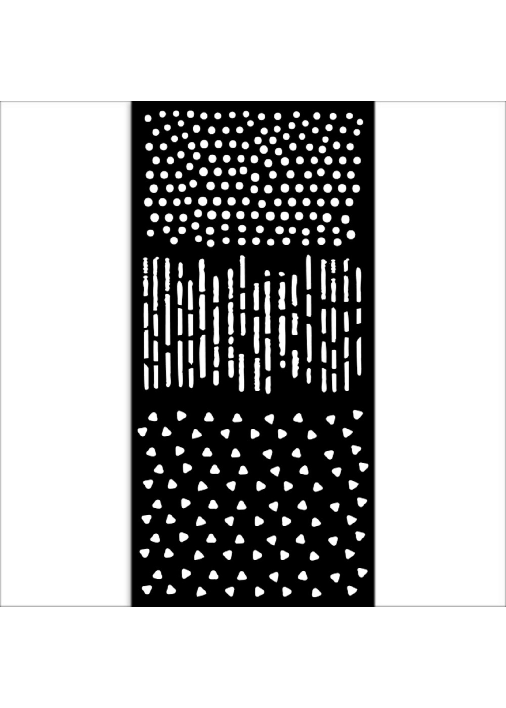 Dik stencil cm 12X25 - Create Happiness Dewdrops patronen CME-code: KSTDL107