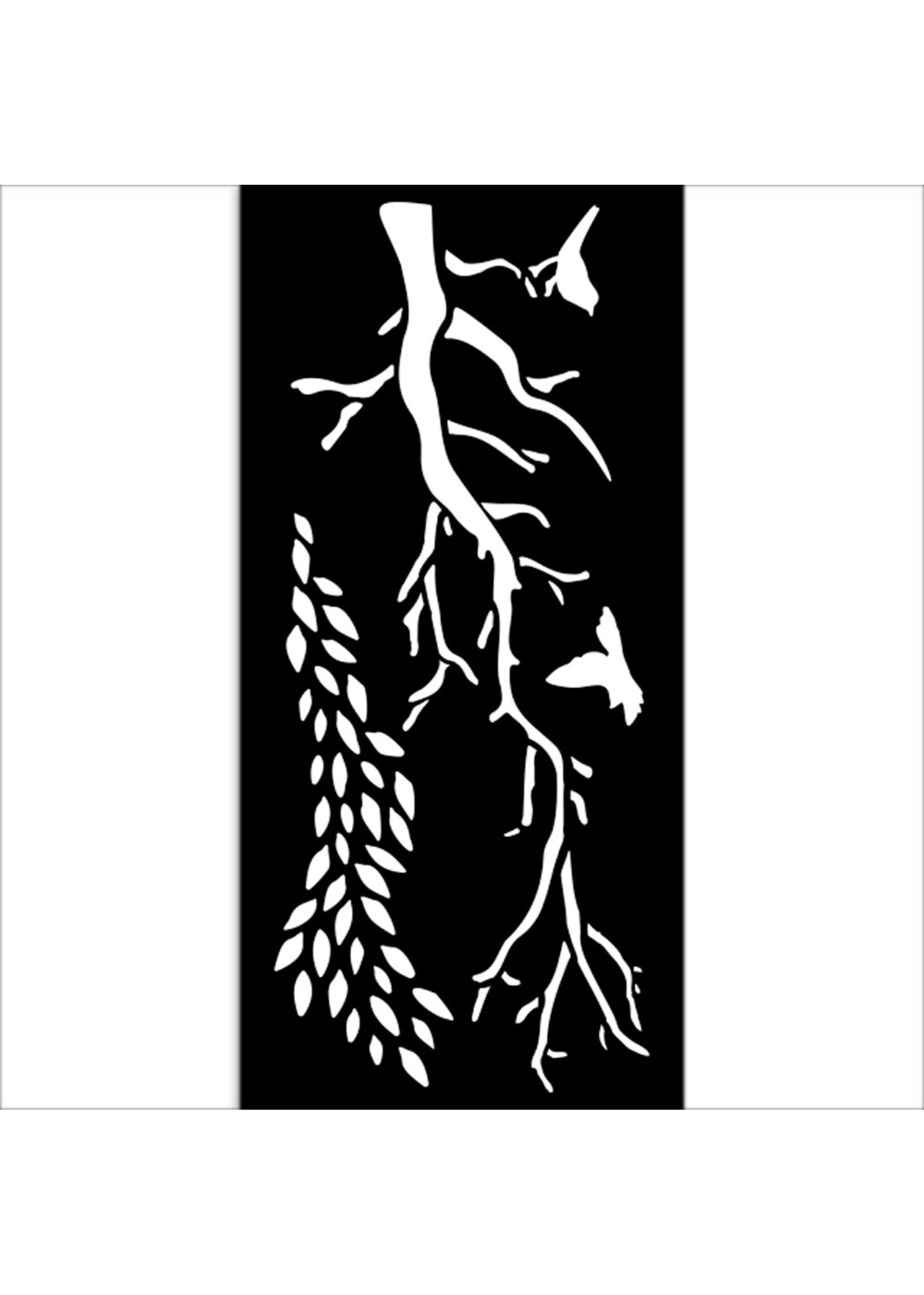 Dik stencil cm 12X25 - Create Happiness Dewdrops takken CME-code: KSTDL106