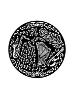 Dik stencil cm 18X18 - Muziek viool en trompet CME-code: KSTDQ120