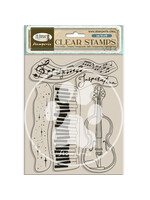 Acrylstempel cm 14x18 - Muziek viool CME-code: WTK204