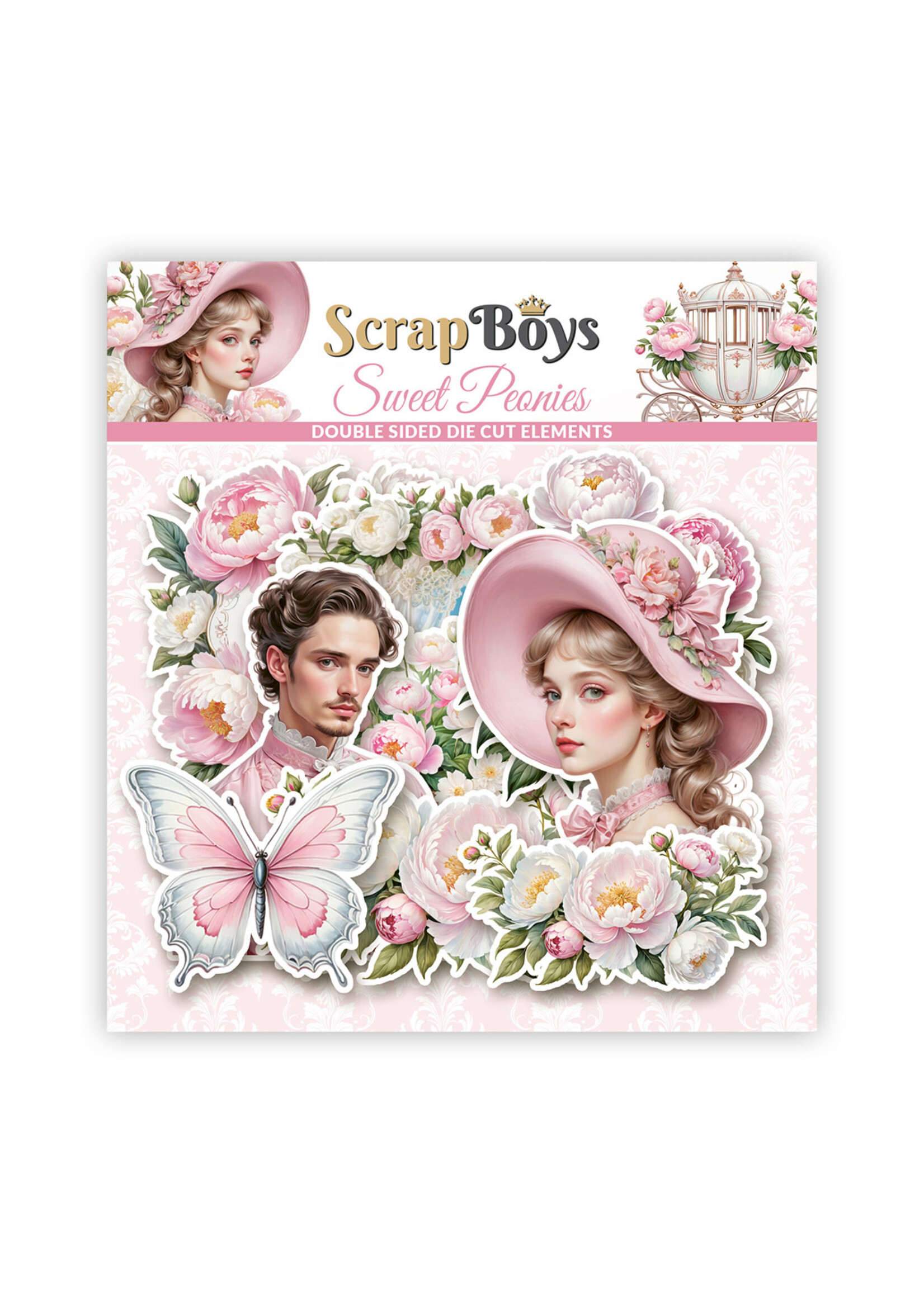 Sweet Peonies die cuts
