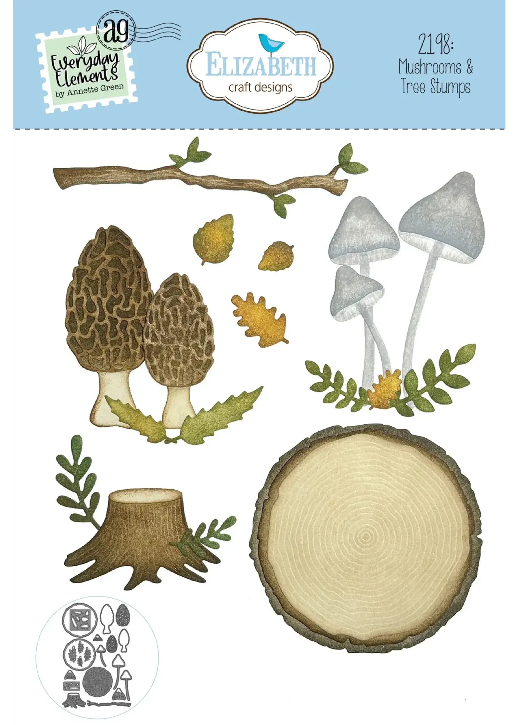 Paddestoelen en boomstronken Alledaagse elementenSKU: 2198