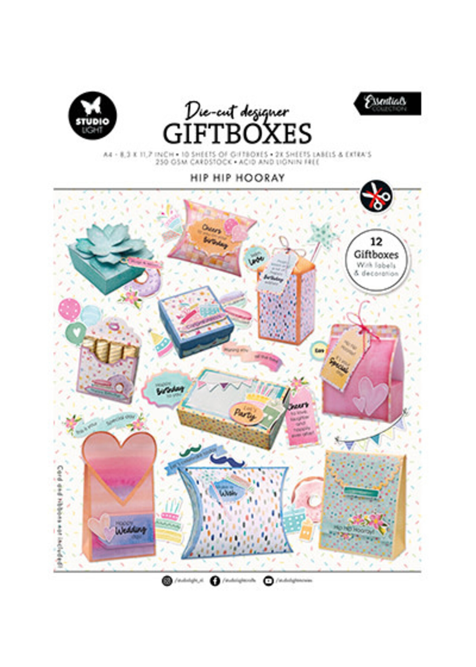 SL-ES-DCPP258 - DIY Giftboxes Paper pad Essentials nr.258