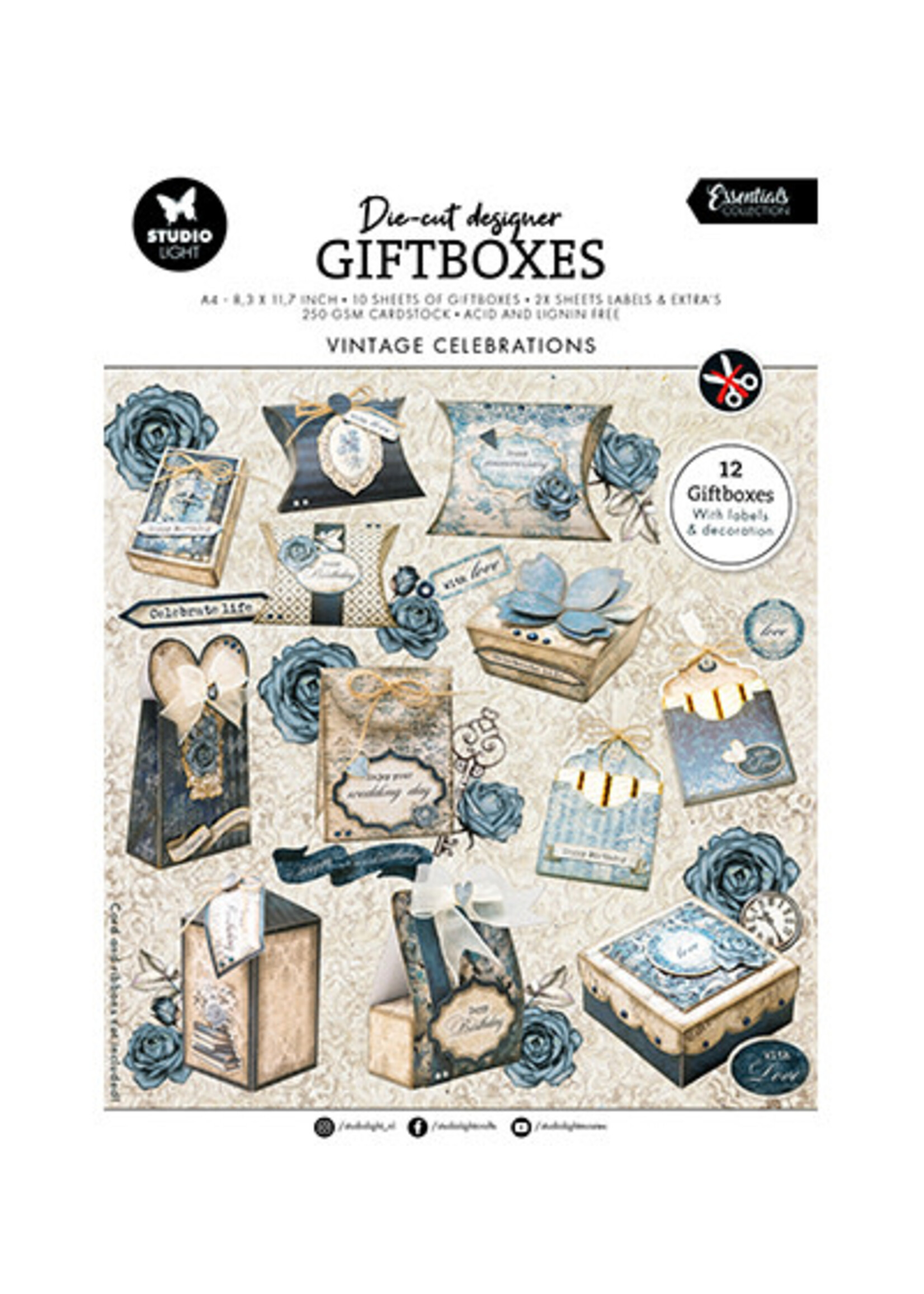 SL-ES-DCPP259 - DIY Giftboxes Paper pad Essentials nr.259
