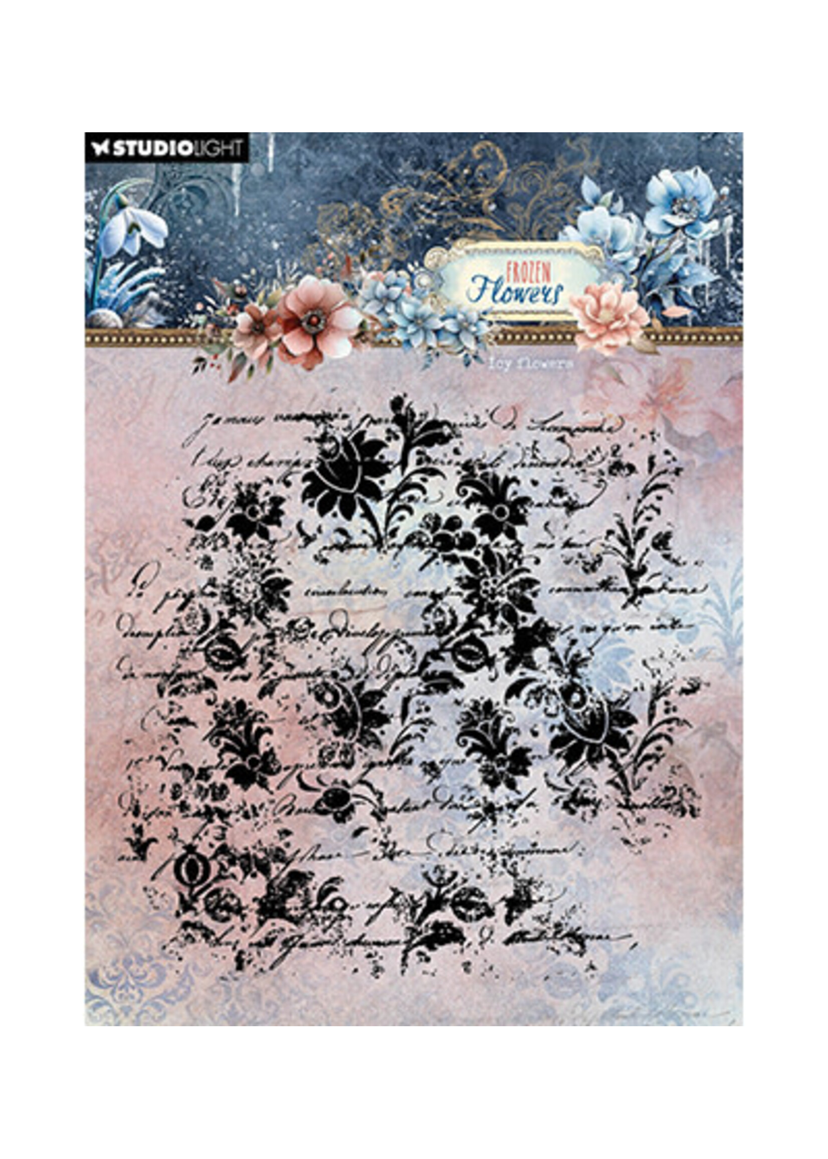 SL-FF-STAMP770 - Icy flowers Frozen Flowers nr.770