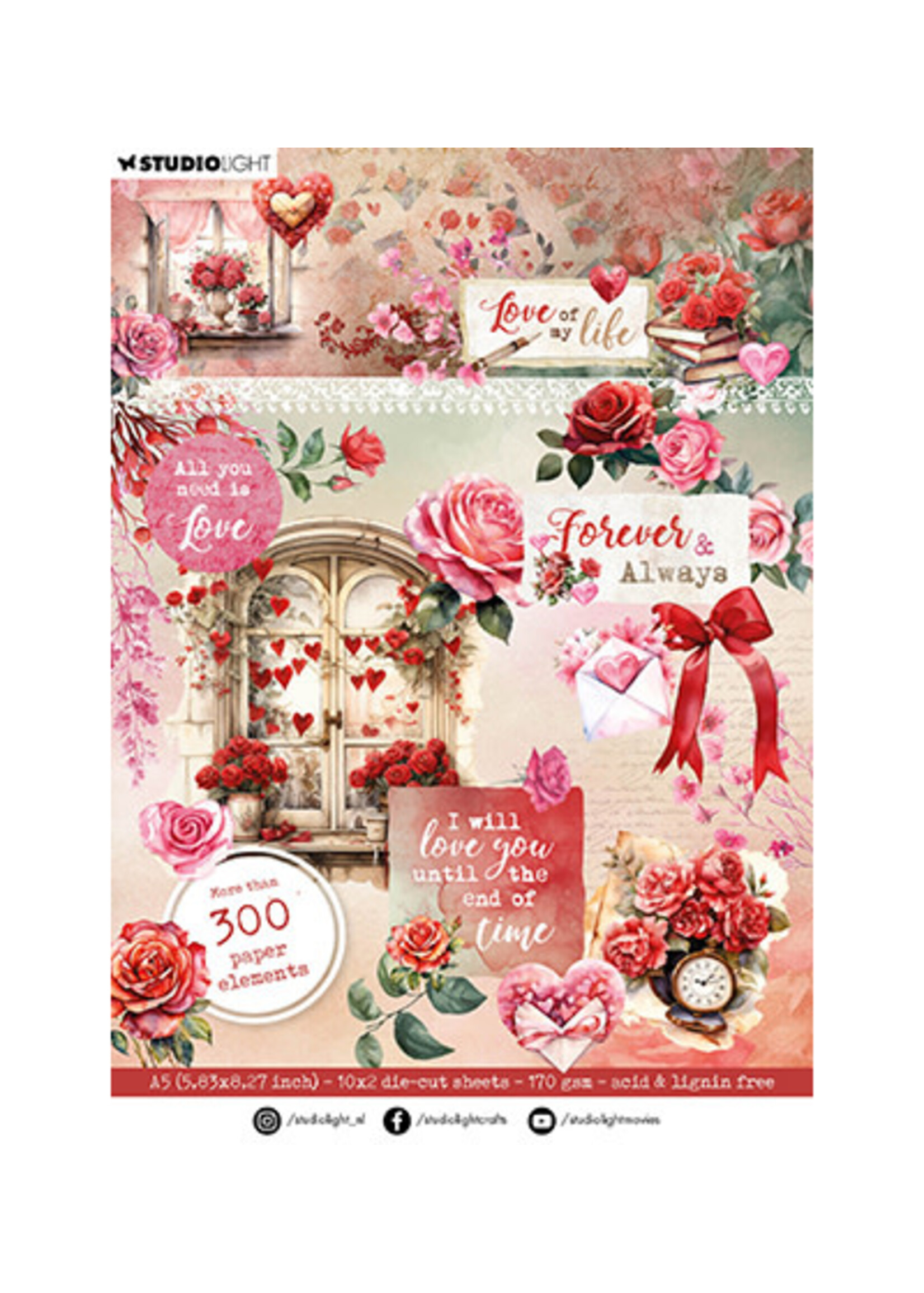 SL-LL-DCPP273 - Paper elements Love of my life nr.273