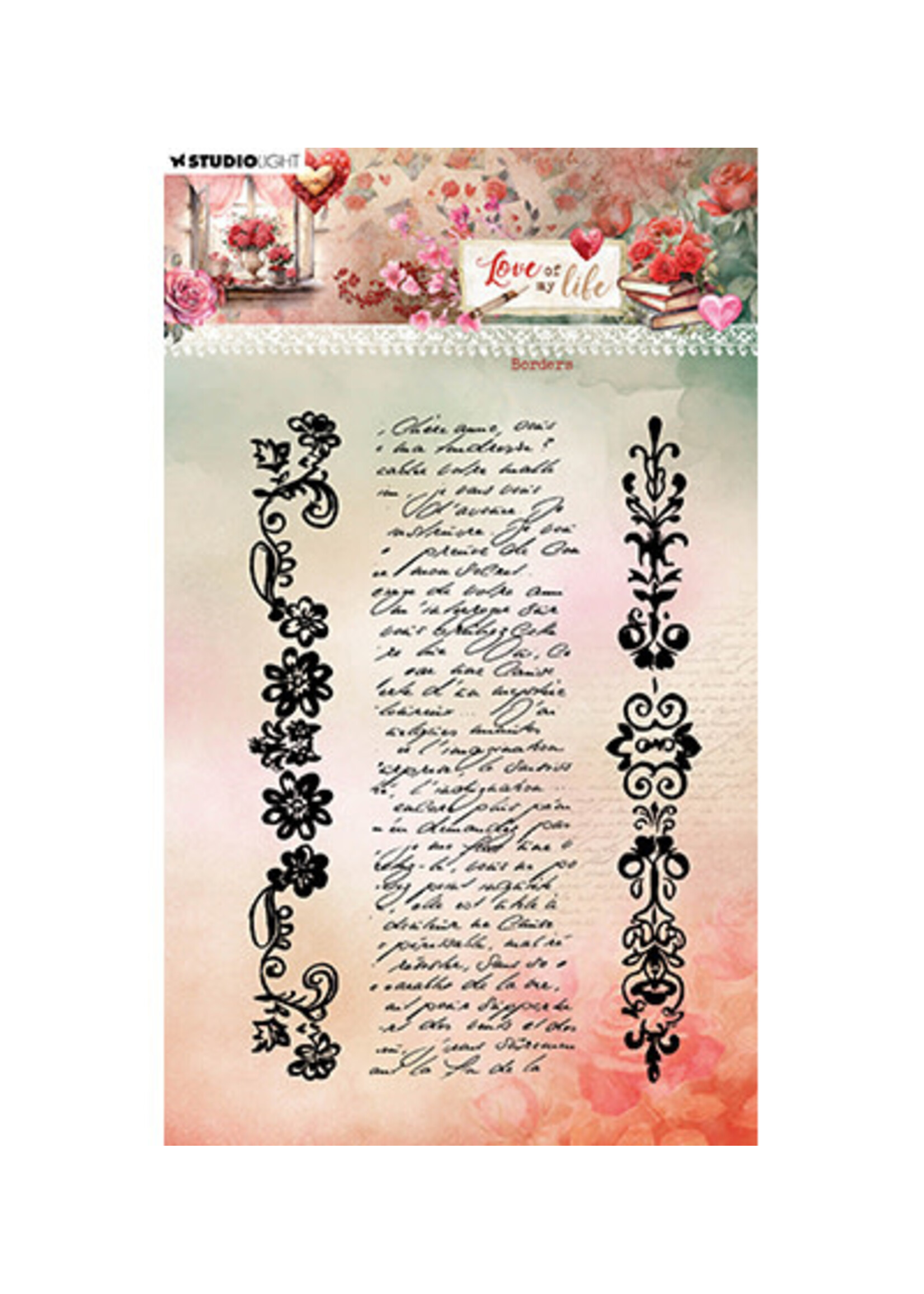 SL-LL-STAMP777 - Borders Love of my life nr.777