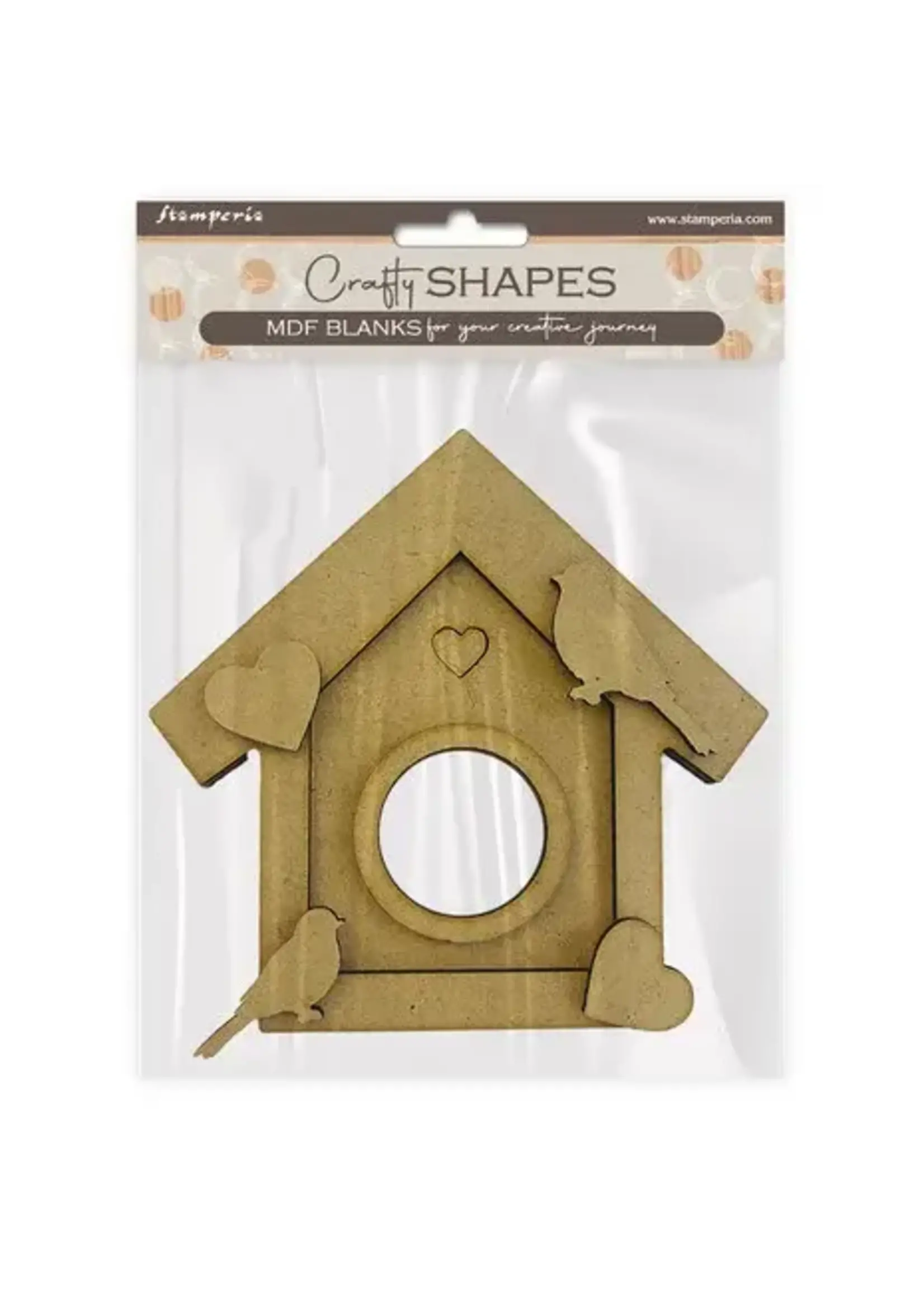 MDF Crafty Shapes Blanks Create Happiness Dewdrops Nest (KLSM30)