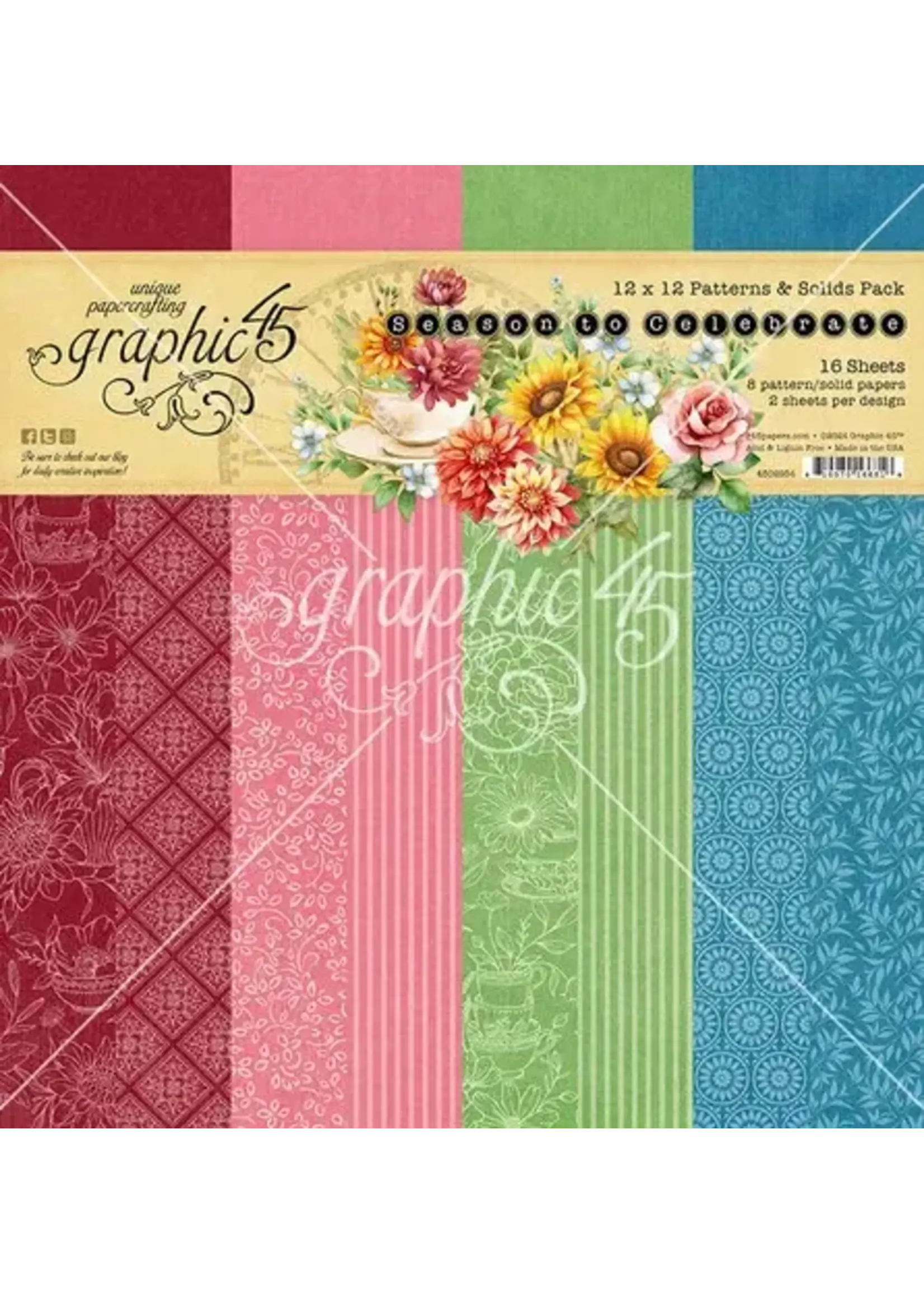 Season to Celebrate 12x12 Inch Patterns & Solids Pack (4502954)