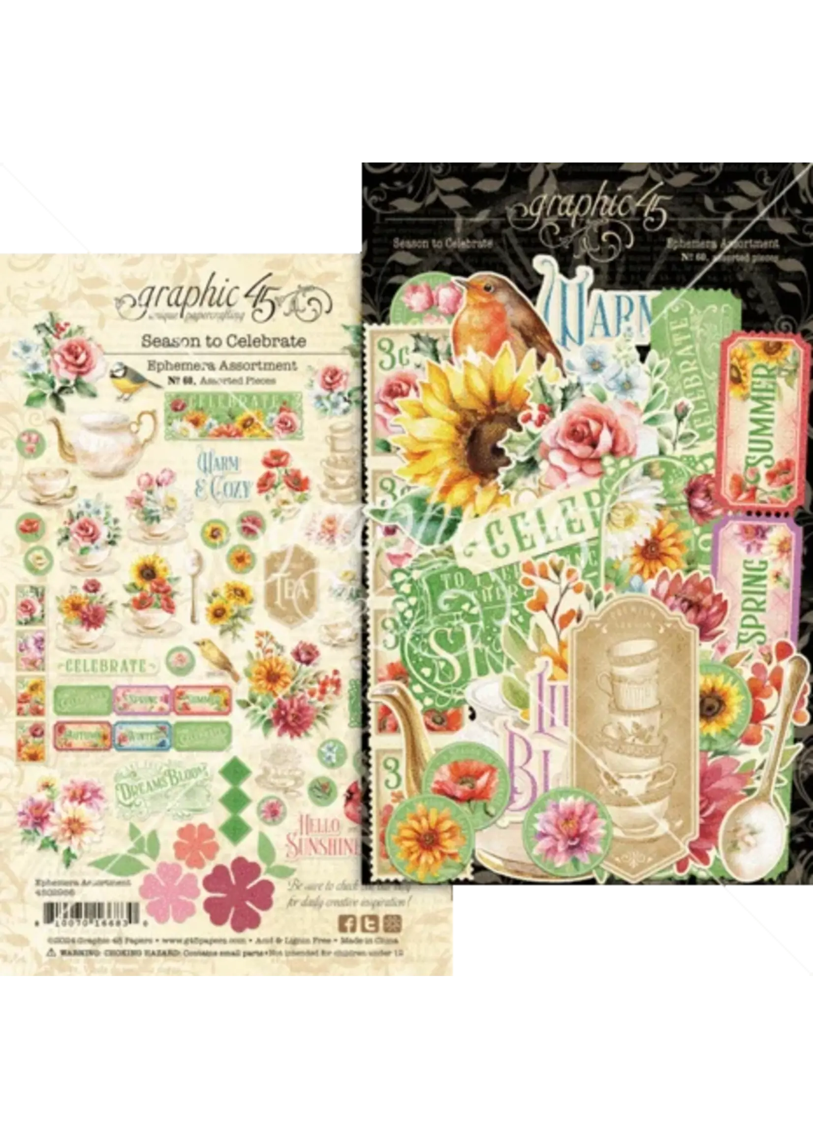 Graphic 45 Season to Celebrate Ephemera Set (4502956)