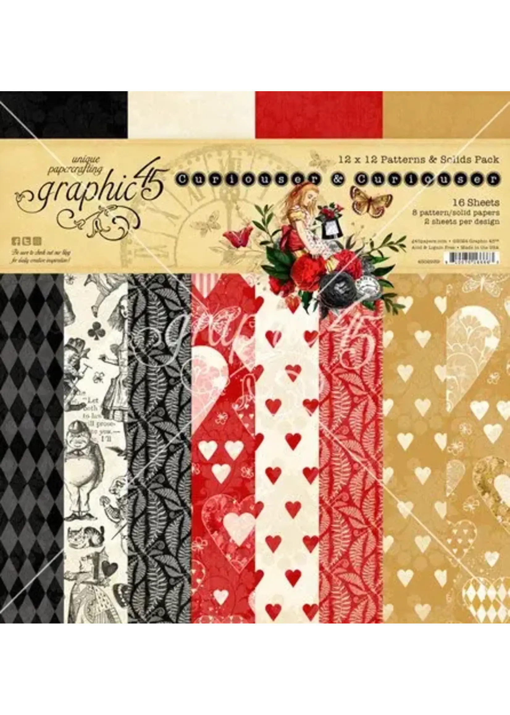 Curiouser & Curiouser 12x12 Inch Patterns & Solids Pack (4502939)