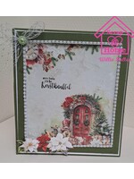 Kerstkaart met dubbele waterval