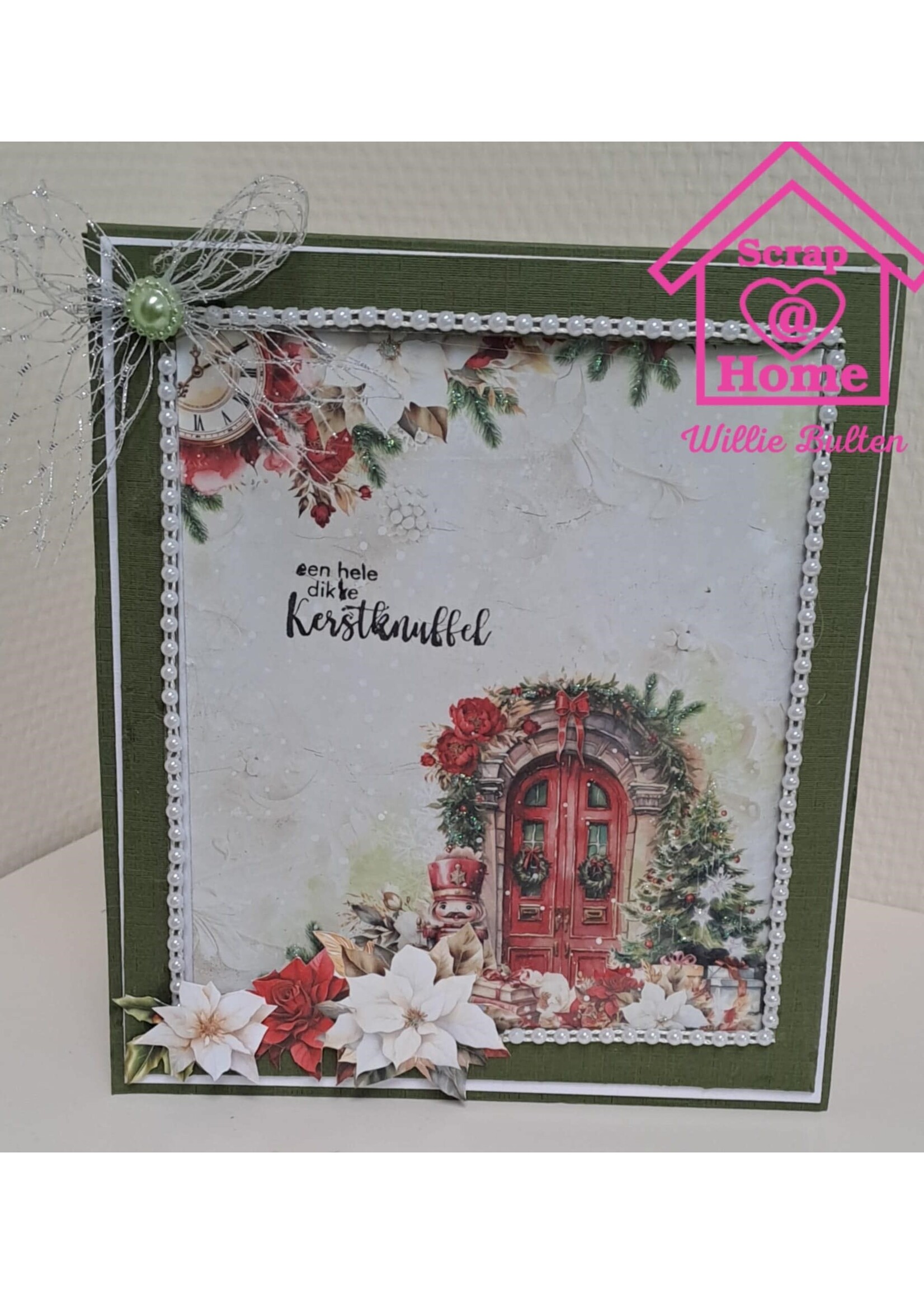 Kerstkaart met dubbele waterval