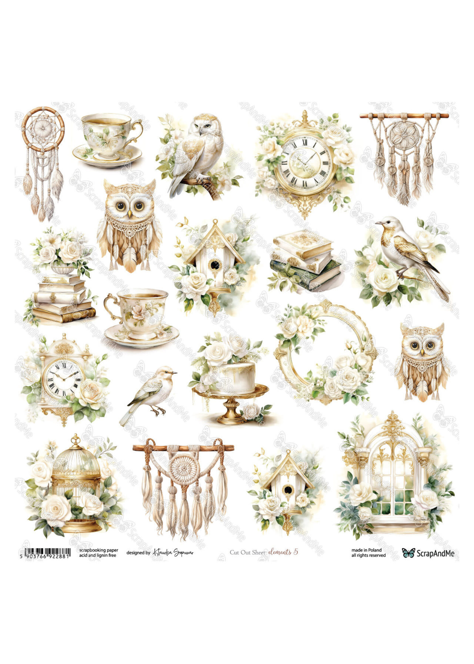 Elements 5 plaatjes vel