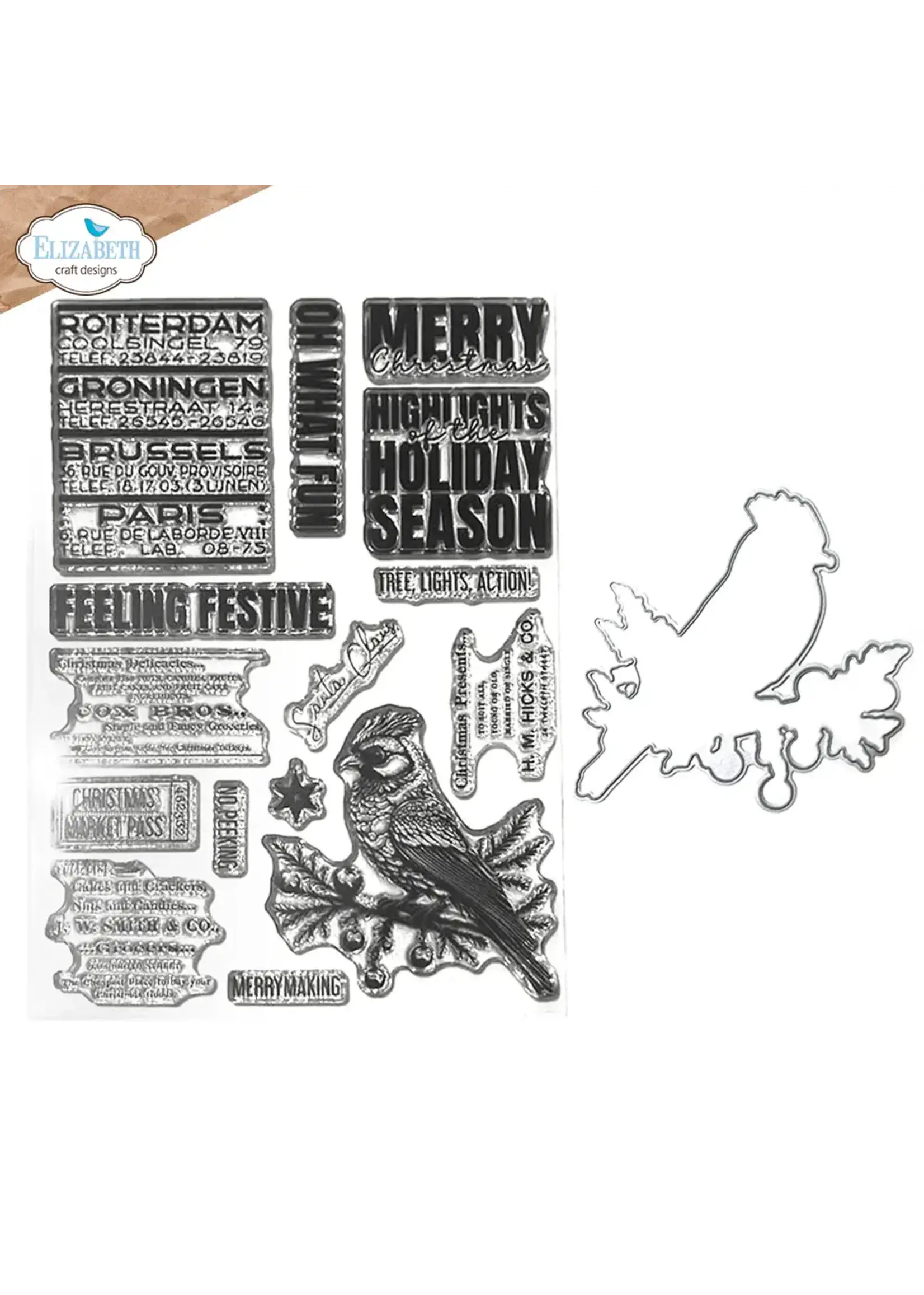 Kerstmis uit het verleden 1 stempel en matrijs Set Planner EssentialsSKU: CSD380