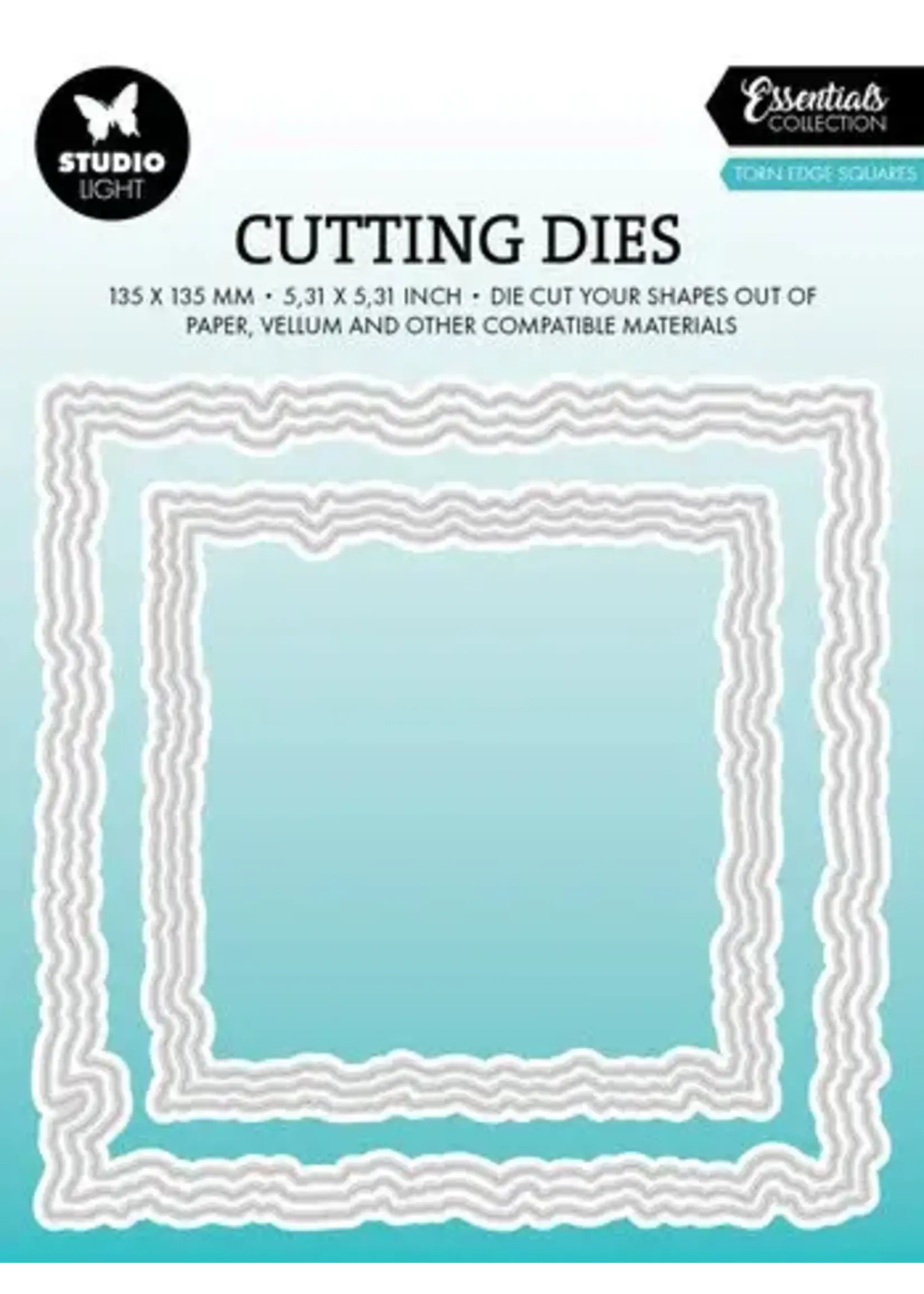 Cutting Die Torn Edge Squares Essentials (SL-ES-CD914)
