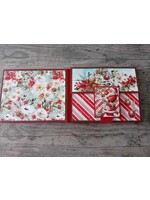 Kerstkaart met schudkaart en labels