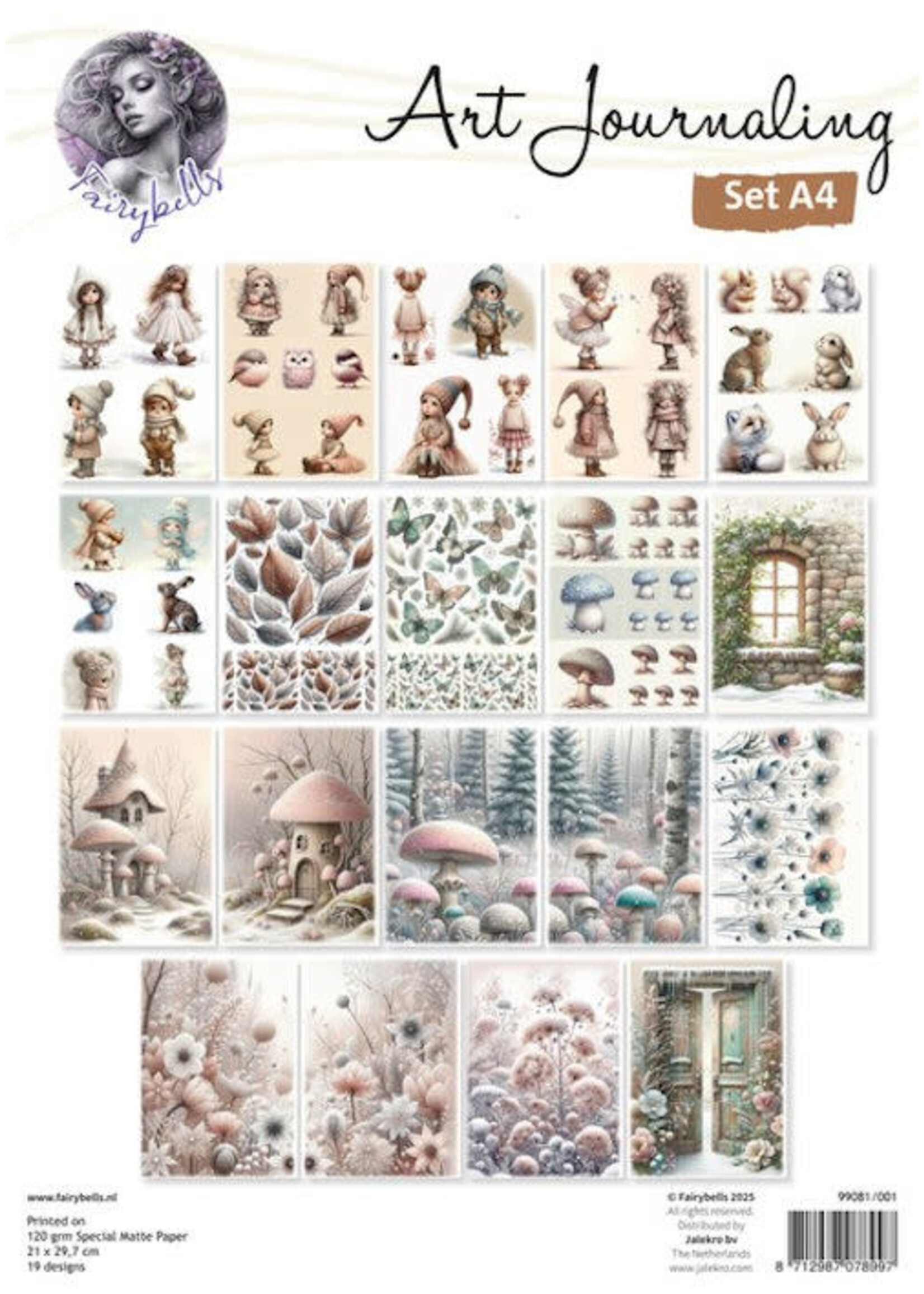 Art Journaling Set A4 nr 1 - Winter