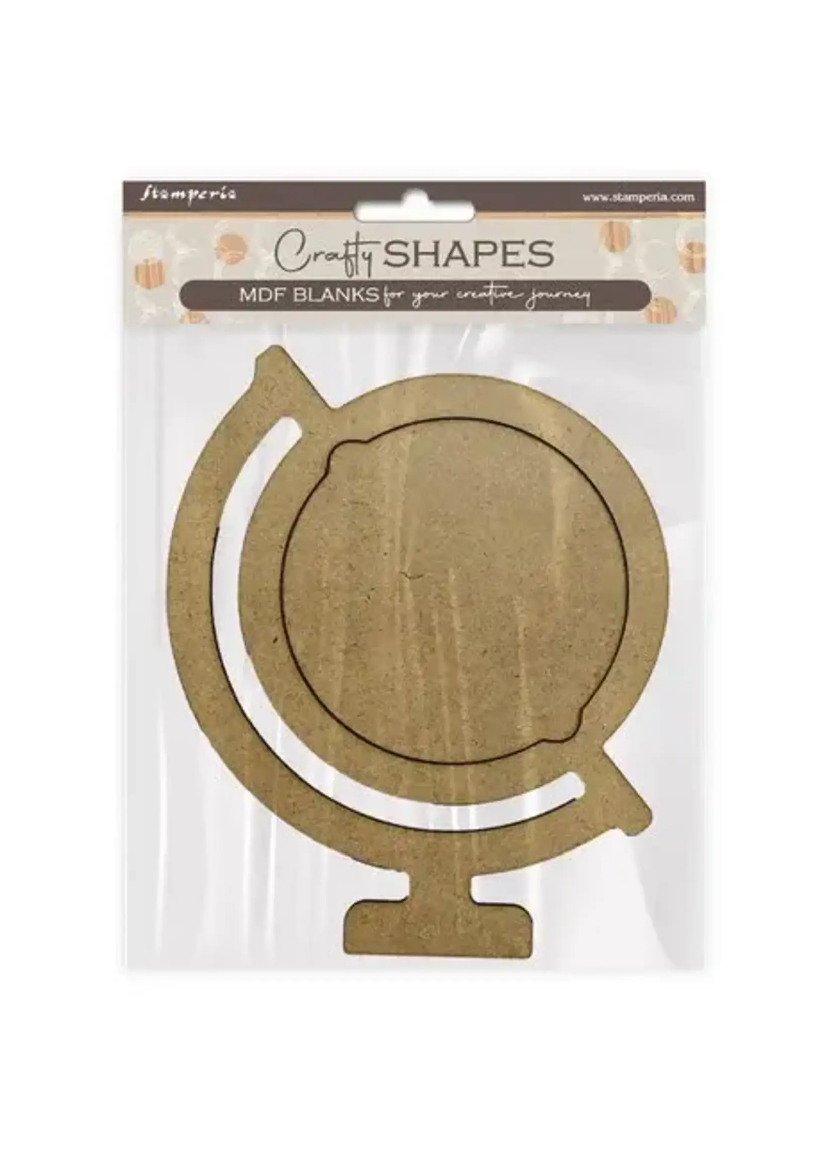 MDF Crafty Shapes Blanks Art of Travelling Globe (KLSM34)