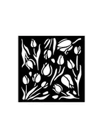 Art of Travelling Thick Stencil 12x12cm Tulips (KSTDS02)