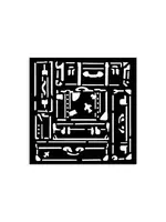 Art of Travelling Thick Stencil 12x12cm Suitcases (KSTDS05)
