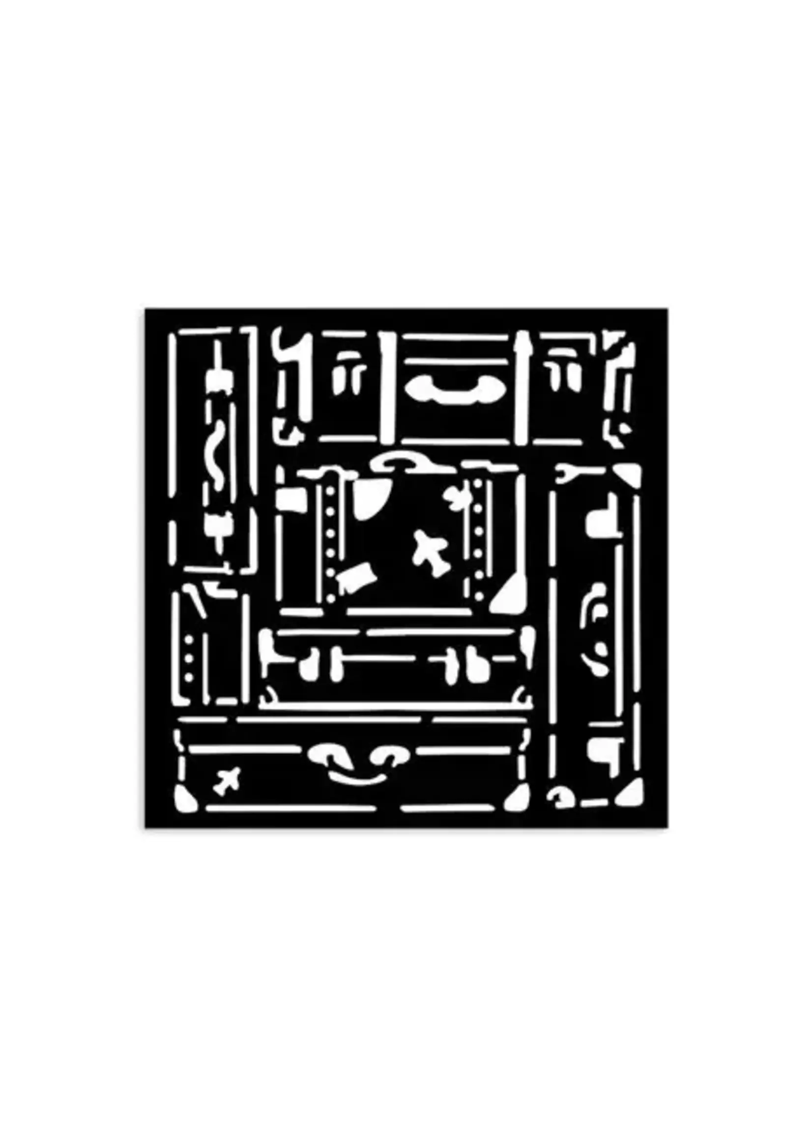 Art of Travelling Thick Stencil 12x12cm Suitcases (KSTDS05)