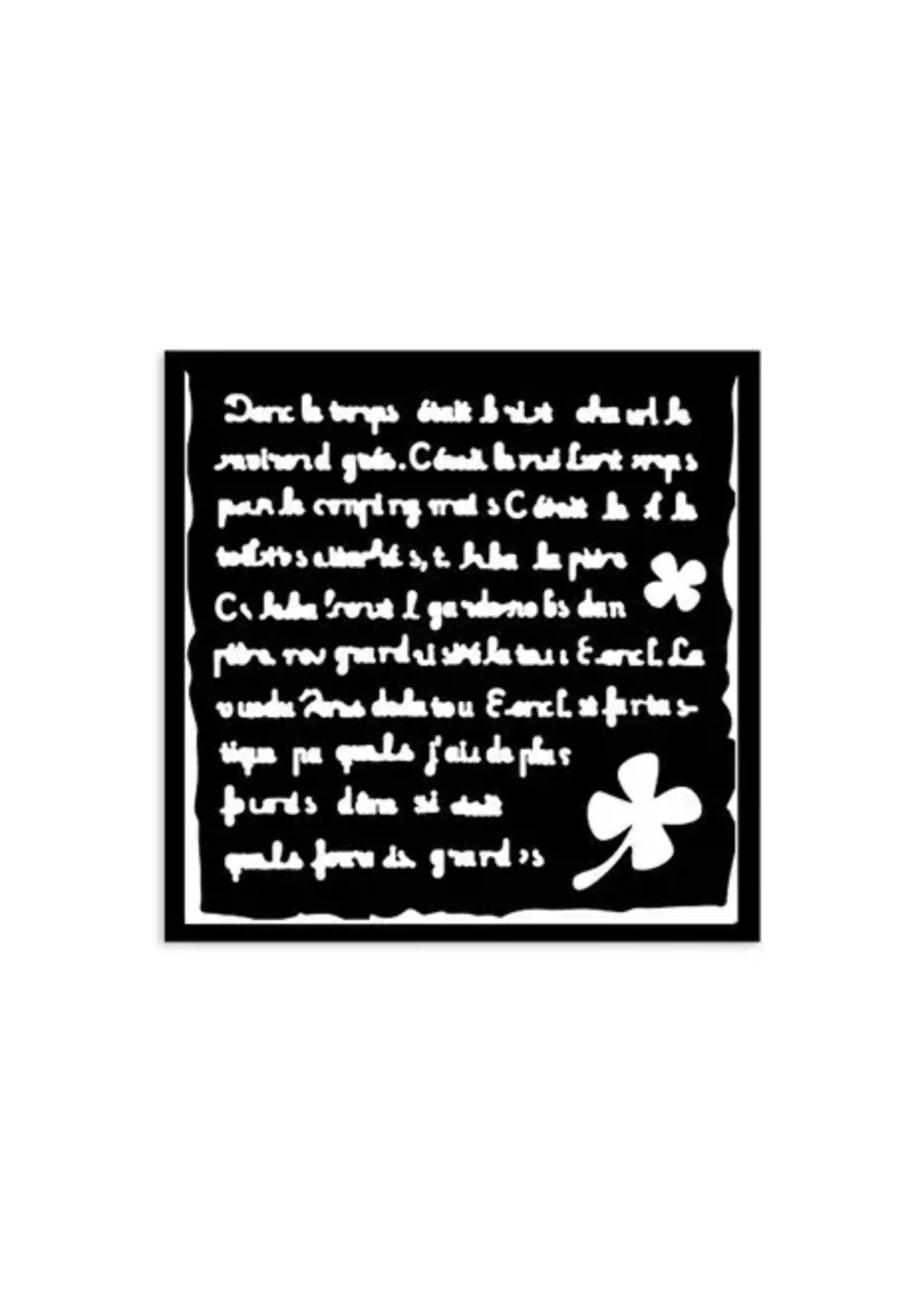 Art of Travelling Thick Stencil 12x12cm Handmade Letter (KSTDS03)