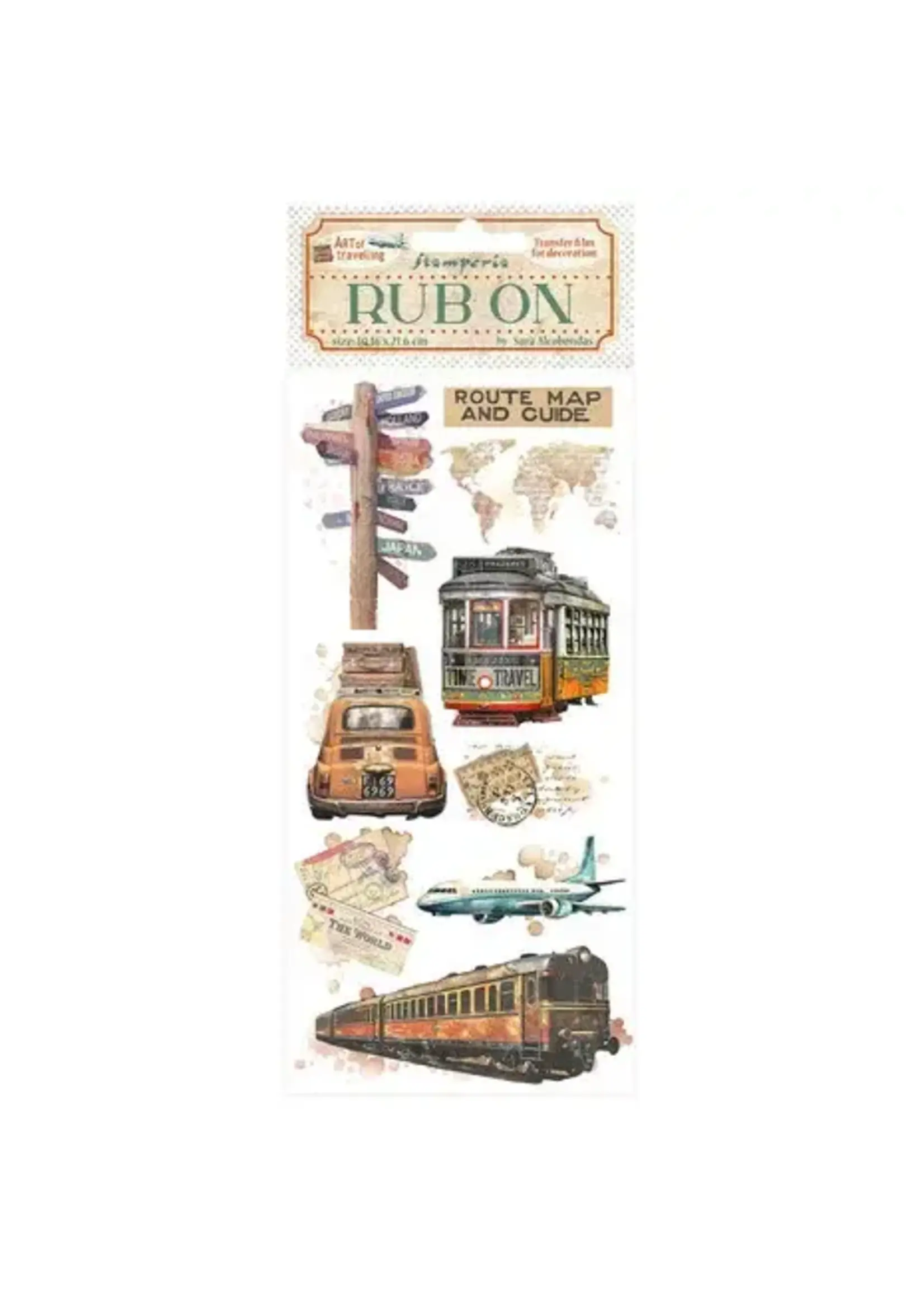 Art of Travelling Rub-On 4x8,5 Inch Transports (DFLRB131)