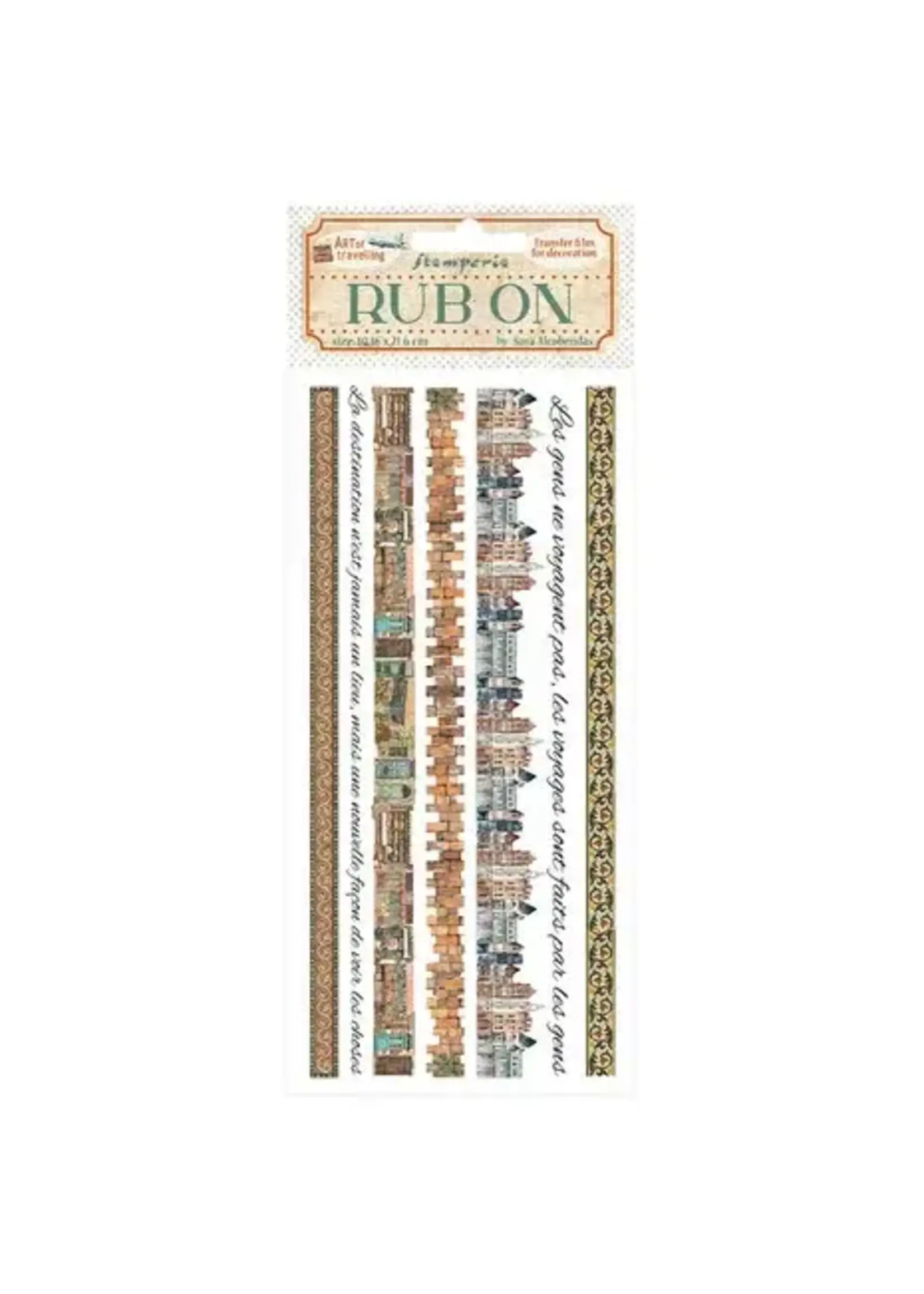 Art of Travelling Rub-On 4x8,5 Inch Stripes (DFLRB134)