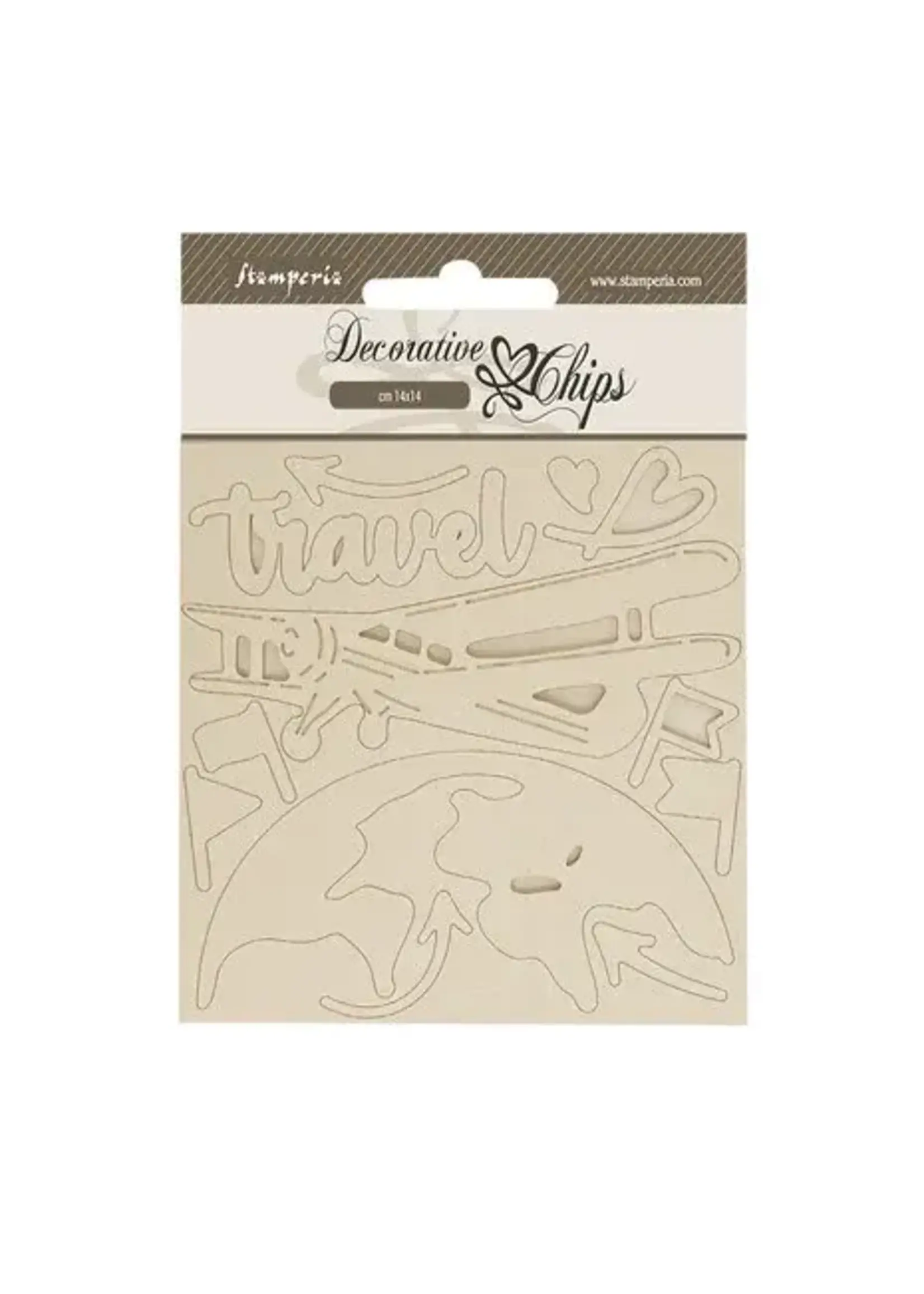 Art of Travelling Decorative Chips Airplane (SCB249)