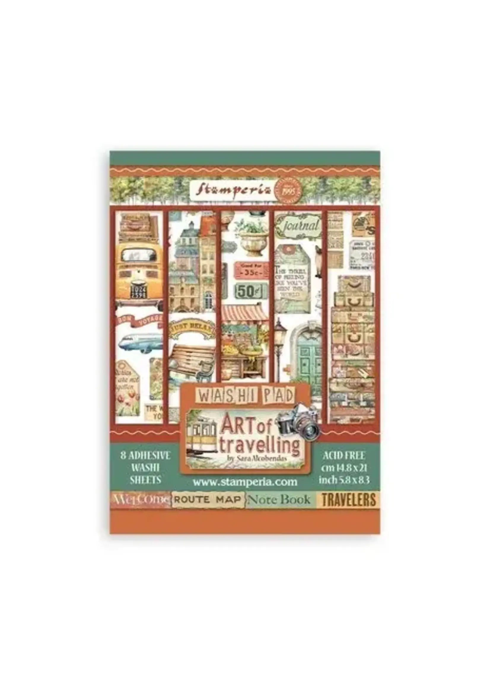 Art of Travelling A5 Washi Pad (8pcs) (SBW14)