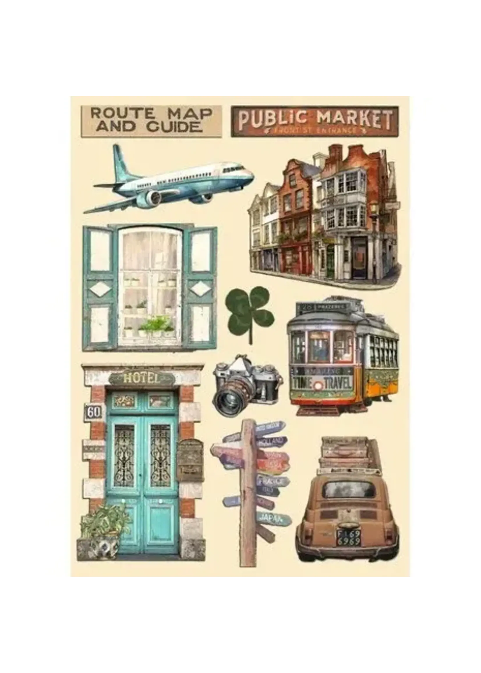 Art of Travelling A5 Colored Wooden Shape (KLSP177)