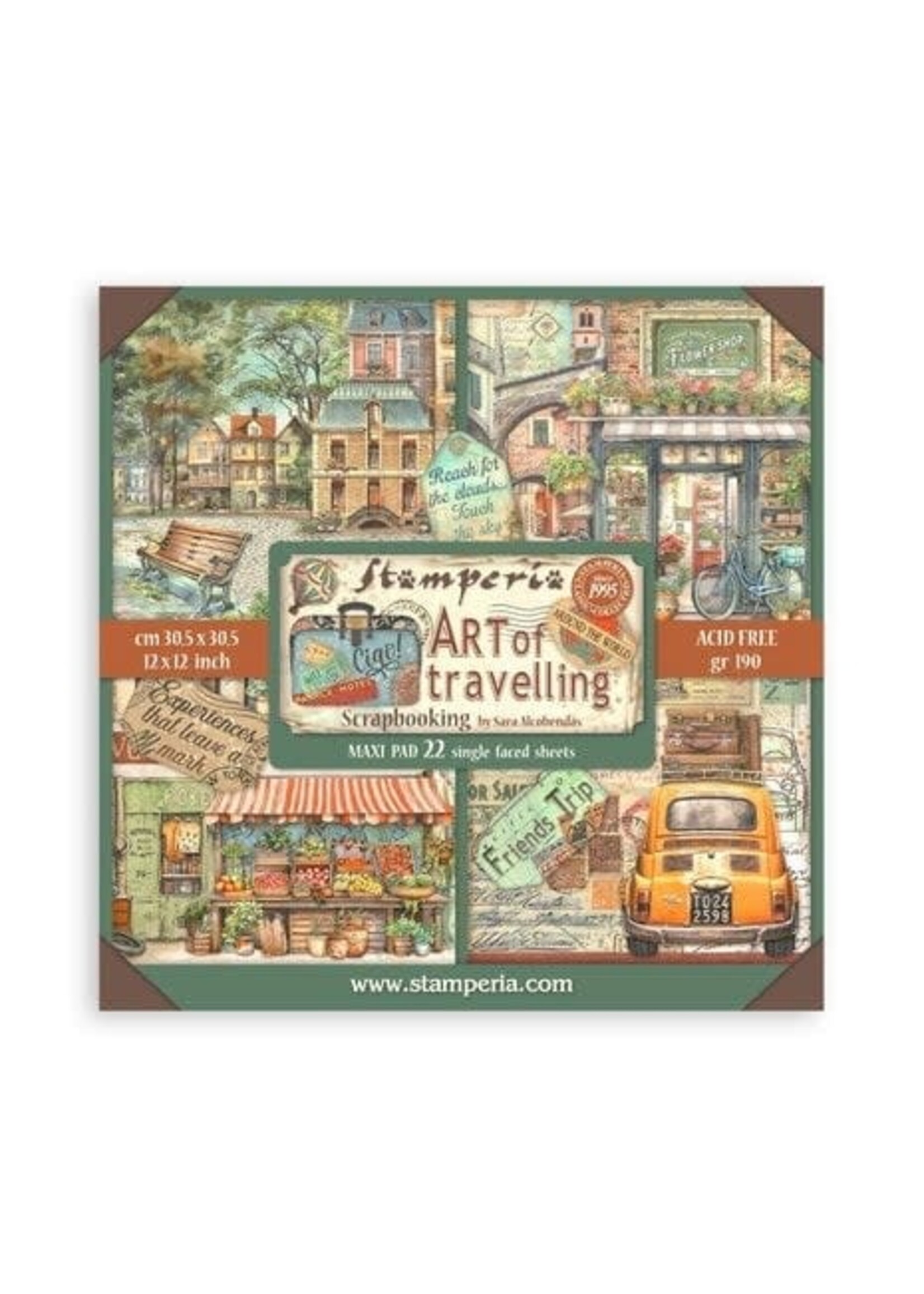 Art of Travelling 12x12 Inch Paper Pack Maxi (Single Face) (SBBXLB19)