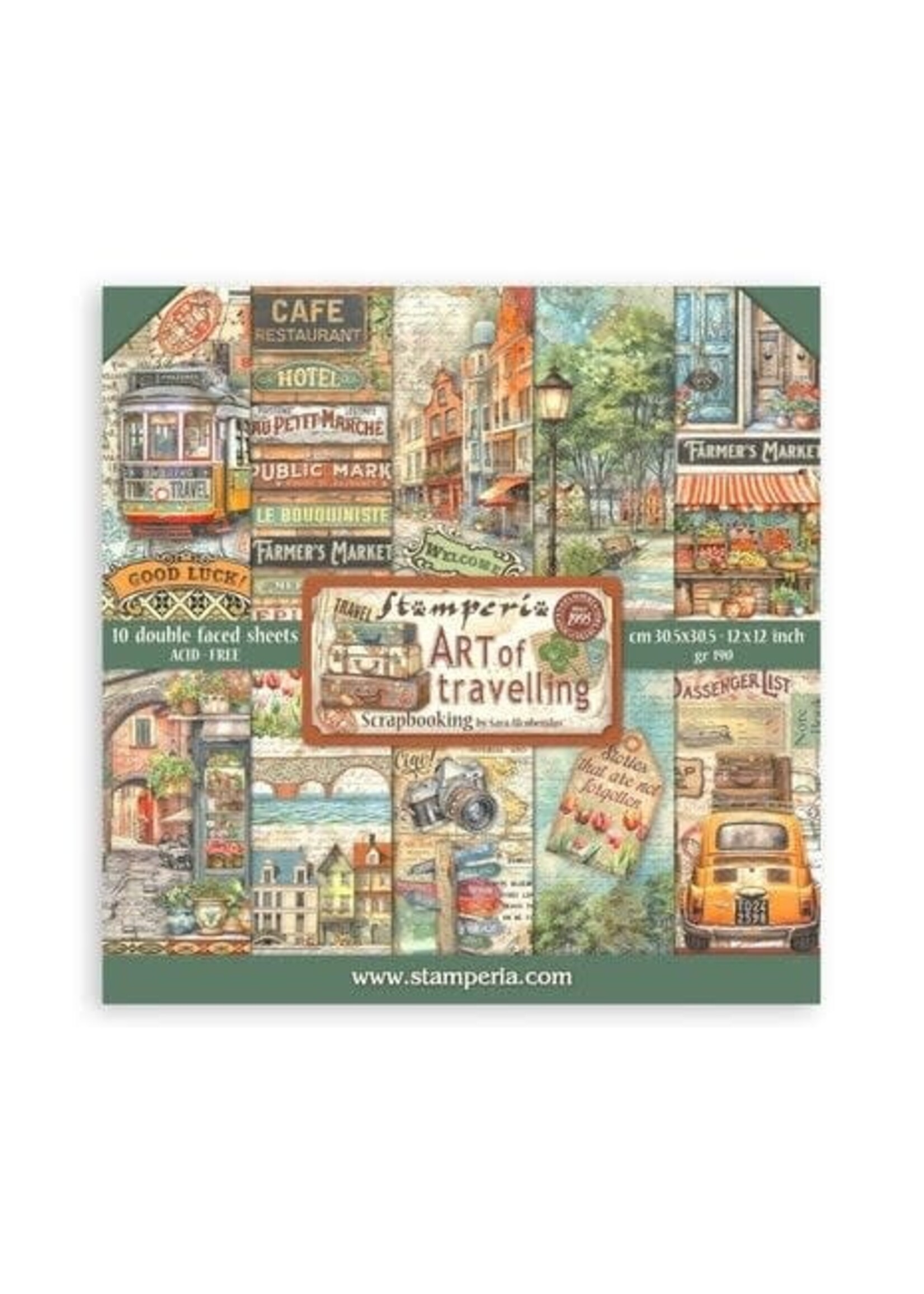 Art of Travelling 12x12 Inch Paper Pack (SBBL164)