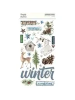 Simple Vintage Fresh Snow Chipboard (23720)