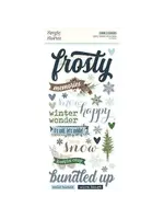 Simple Vintage Fresh Snow Foam Stickers (23726)