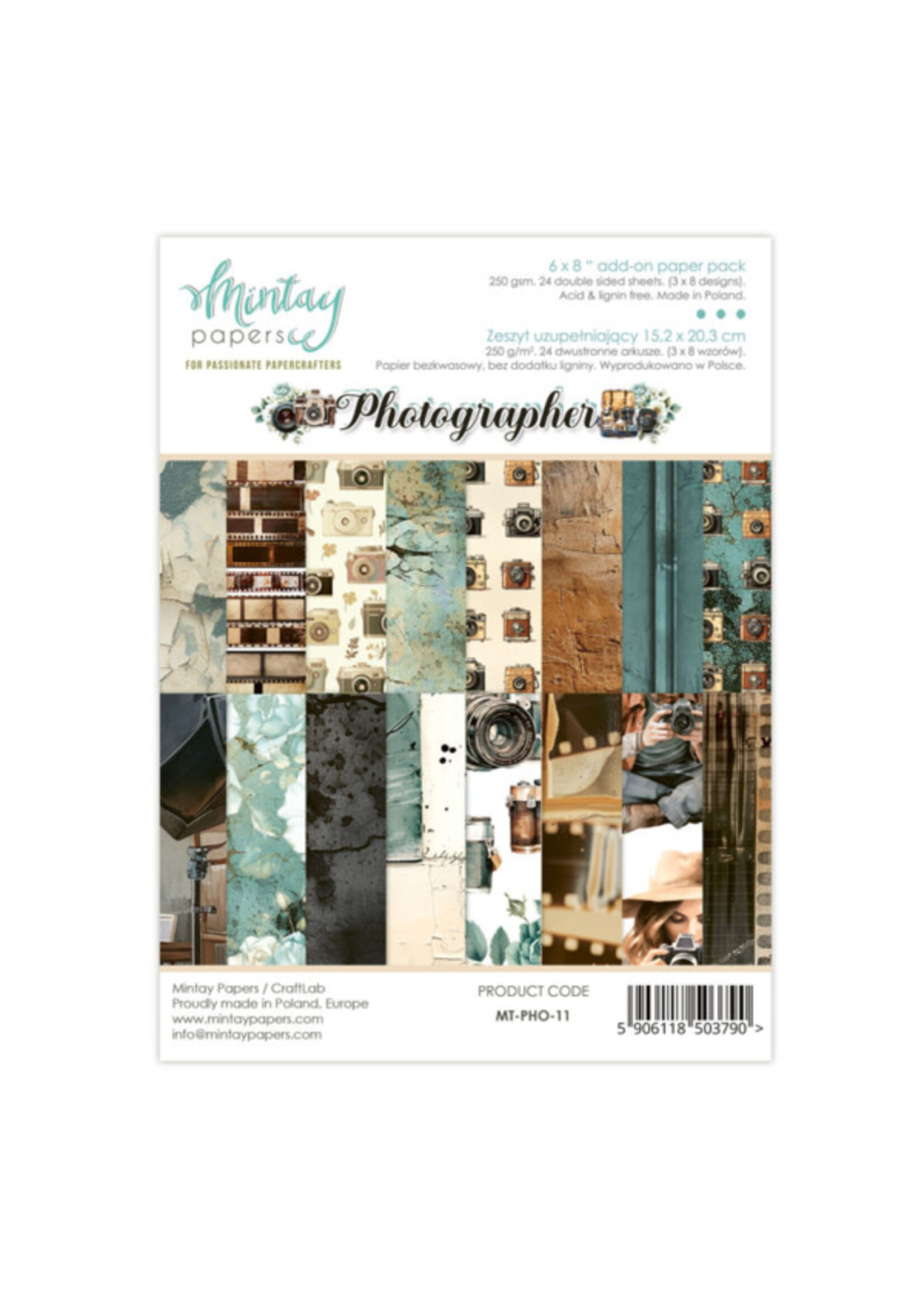 6 x 8 Add-On Paper Pad - Fotograaf
