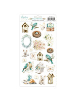 6 x 12 Papieren Stickers - Gevleugelde Melodieën - Elementen