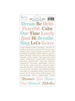 6 x 12 Papieren Stickers - Gevleugelde Melodieën - Woorden