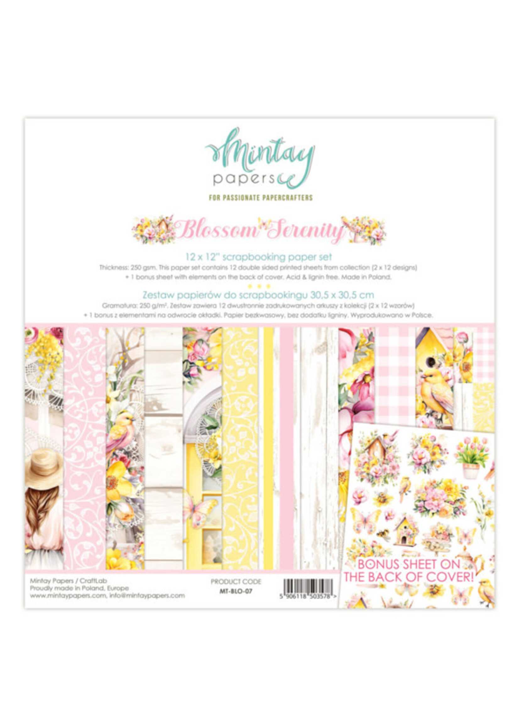 12 x 12 Papier Set - Bloesem Serenity